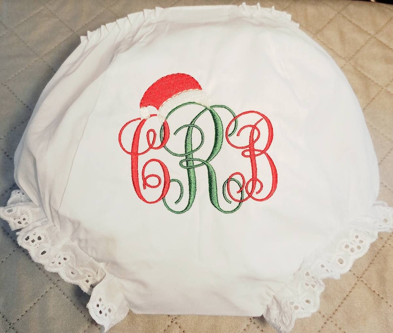 Toddler Bloomers Ruffle Bloomers Christmas Diaper Cover Christmas Bloomers Baby Embroidered Bloomers Christmas Bloomers Baby Bloomers