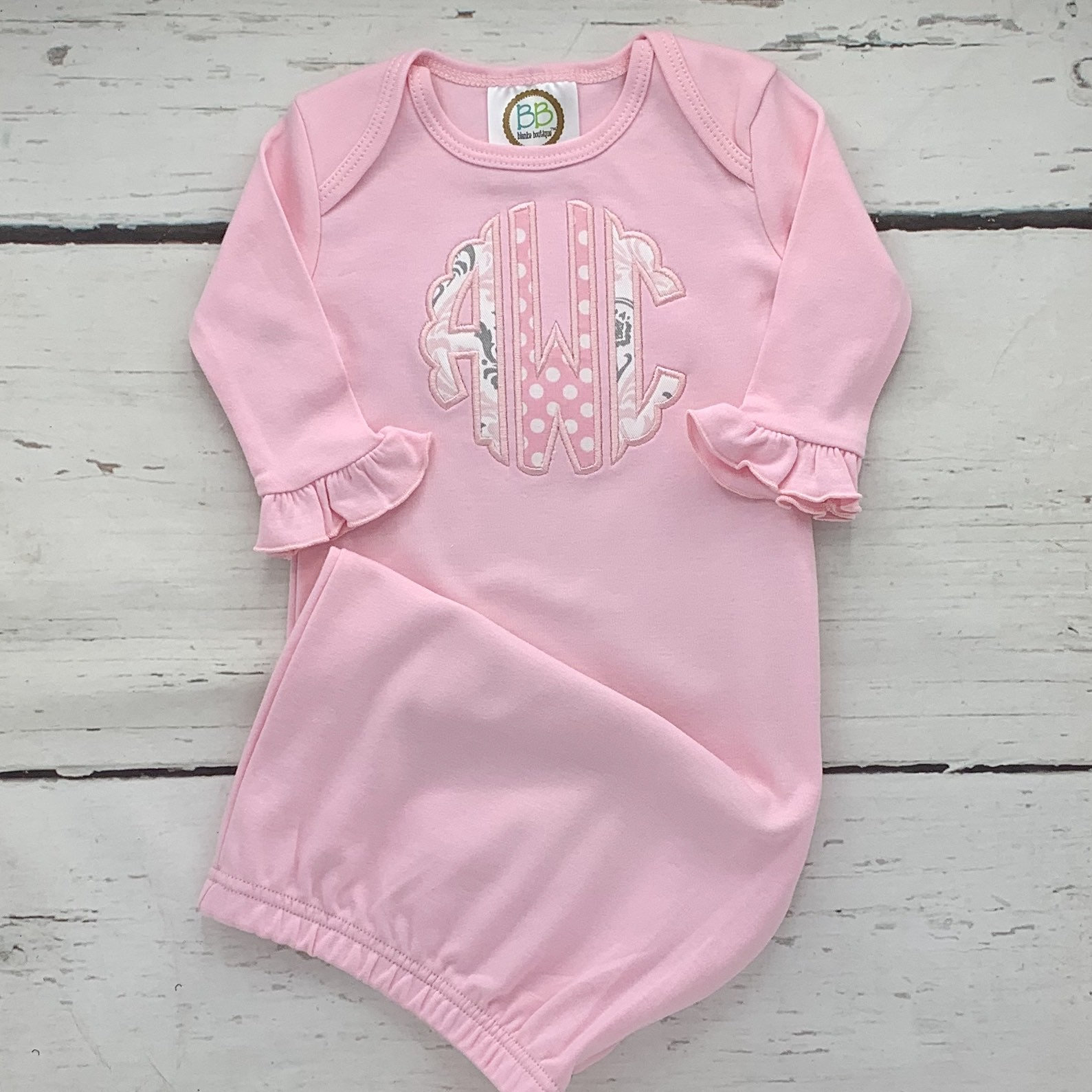 baby-girl-gowns-personalized-baby-gown-baby-girl-infant-etsy