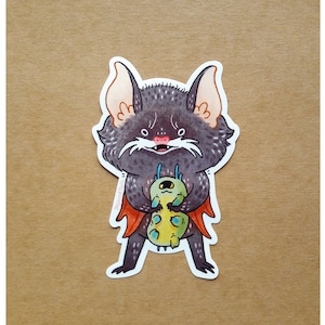 Wisk the Bat Goblin, słodki, dekoracyjny, szczęście, scrapbooking, papier listowy, nietoperz, zwierzęta, zwierzęta domowe, schronienie, wąsy, wąsy