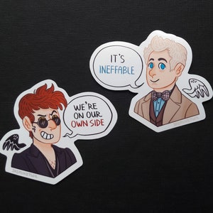 Good Omens - Aziraphale und Crowley Zitat Sticker