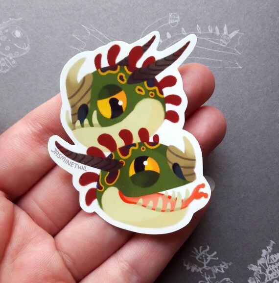 How to Train Your Dragon- Dragon Head Stickers! (toothless