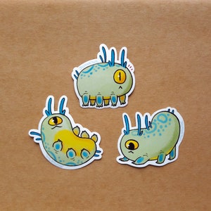 Grübletts Sticker Pack, lindo, decorativo, felicidad, scrapbooking, papelería, duendes, animales, larva, oruga, gusano