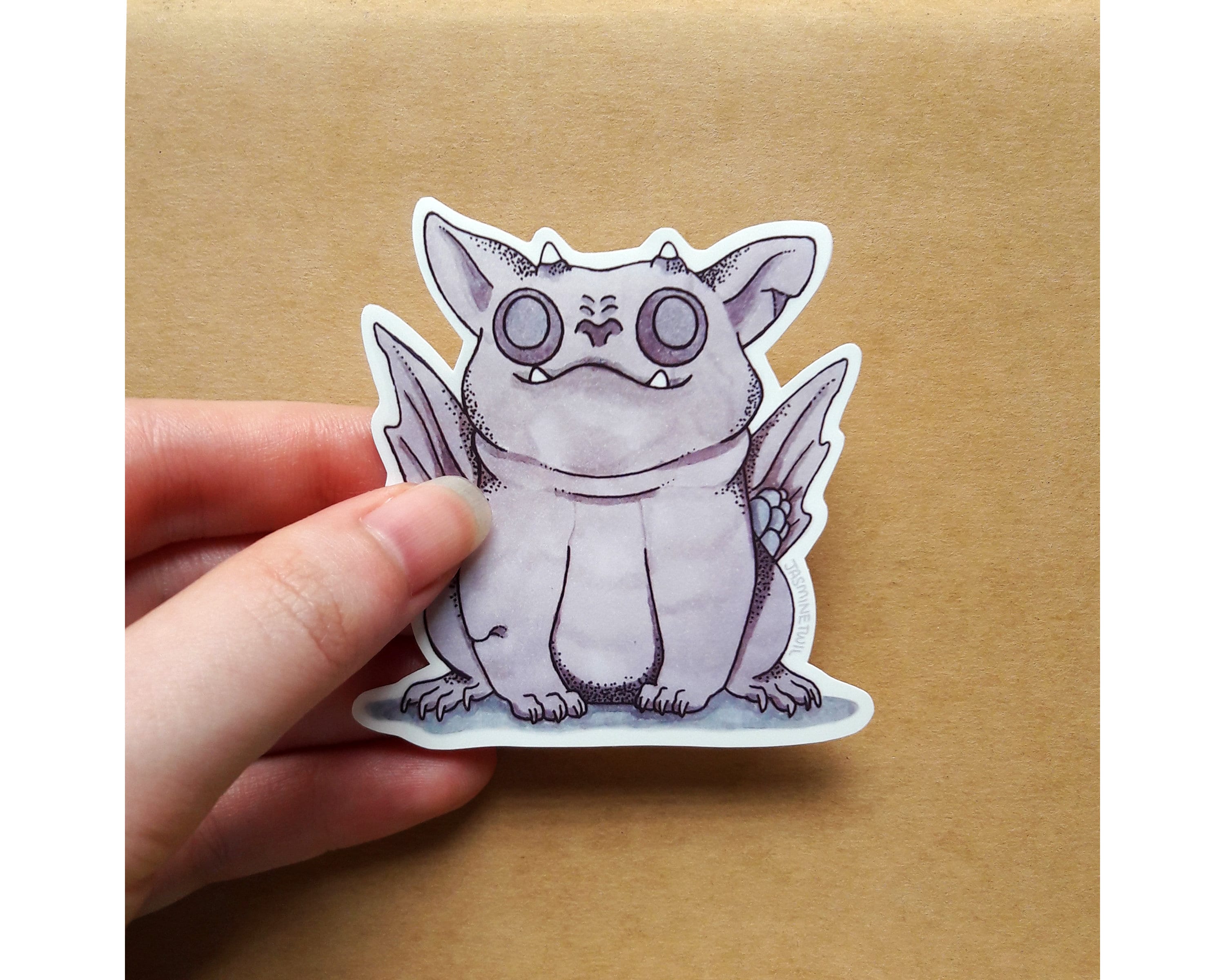 Gargoyle Sticker, Cute, Decorative, Happiness, Stocking Stuffer ...