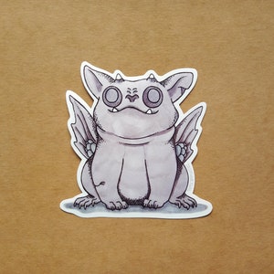 Gargoyle sticker, cute, decorative, happiness, stocking stuffer, scrapbooking, stationary