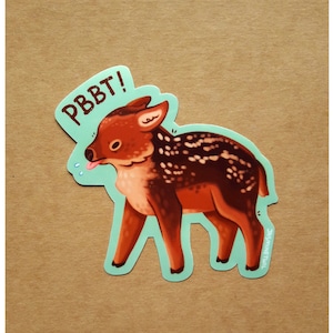 Wütende Tiere- Pudu Reh Rehkitz (Pbbt!), niedlich, stationär, Natur, niedlich, dekorativ, Glück, Geschenk, Scrapbooking