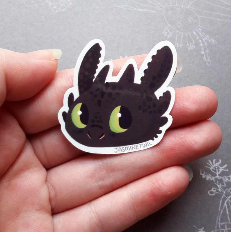 How to Train Your Dragon Dragon Head Stickers toothless Etsy