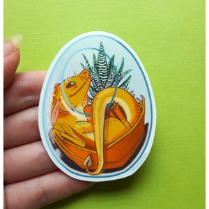 Kleiner Sonnenjäger Drache Aufkleber, niedlich, dekorativ, Glück, scrapbooking, stationär, Ostern, Tiere, Haustiere, Terrarium, Pflanzen