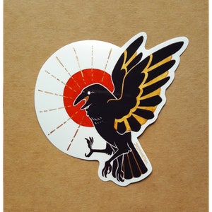 Sticker Sanzuwu, corbeau à trois pattes, mignon, décoratif, bonheur, bas de Noël, scrapbooking, papeterie