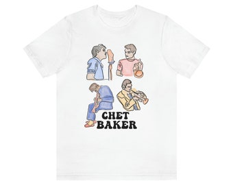 ショウヘイ さん> Chet Baker A FANBOOK Tee Chet Baker Simple Art Tee - Etsy