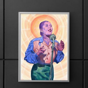 Saint Billie Holiday Art Print