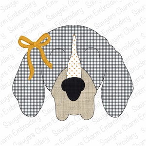 BUNDLE Hound dog mascot bean stitch applique, machine embroidery design, college, football, sports, university, animals, quick stitch