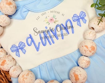 Coquette Bow sketch stitch machine embroidery design, vintage, perfect for monograms