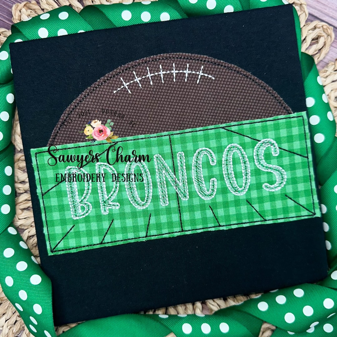BUNDLE Football Field Name Plate With Half Football Bean & Zig Zag ...