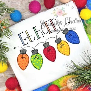 PAQUETE de luces navideñas con y sin lazos coquetos, banderines, pancartas, archivo de diseño de bordado a máquina con puntada de frijol, felices fiestas