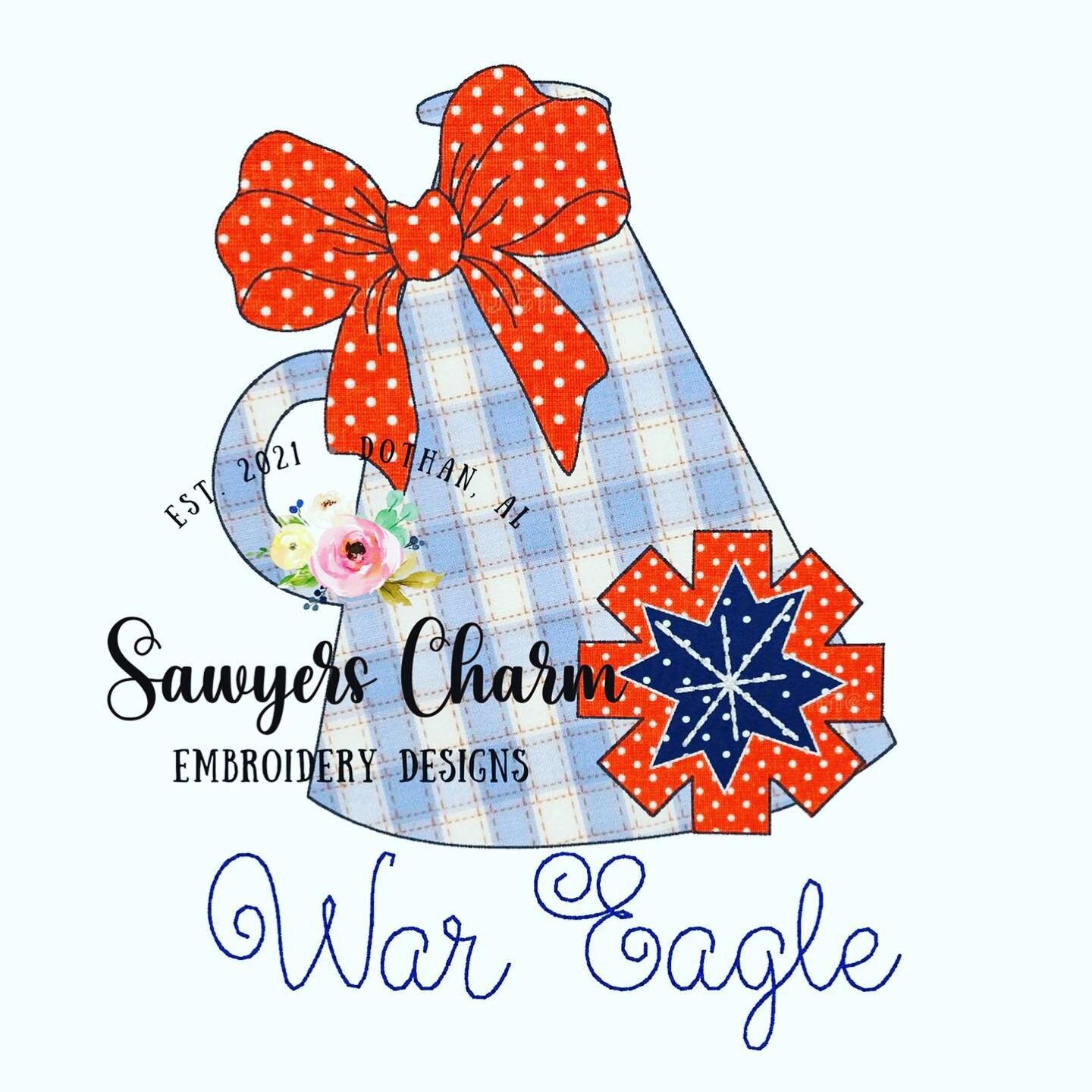 BUNDLE Megaphone/bow/pom Poms Machine Applique Embroidery - Etsy