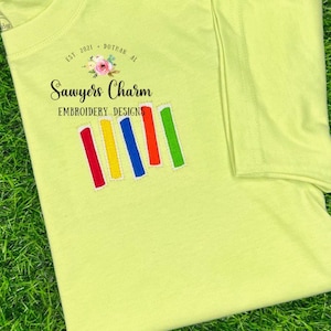 Mini freezer popsicles in a row fill stitch machine embroidery design file, summer, spring, snacks, ice cream, push up pops, beach life