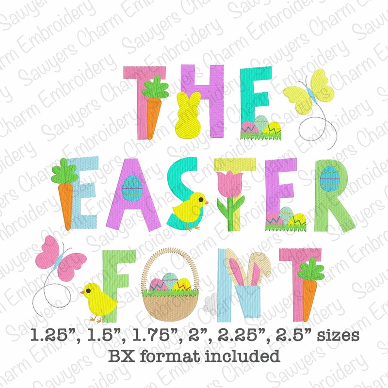Easter Monogram Icons - Etsy
