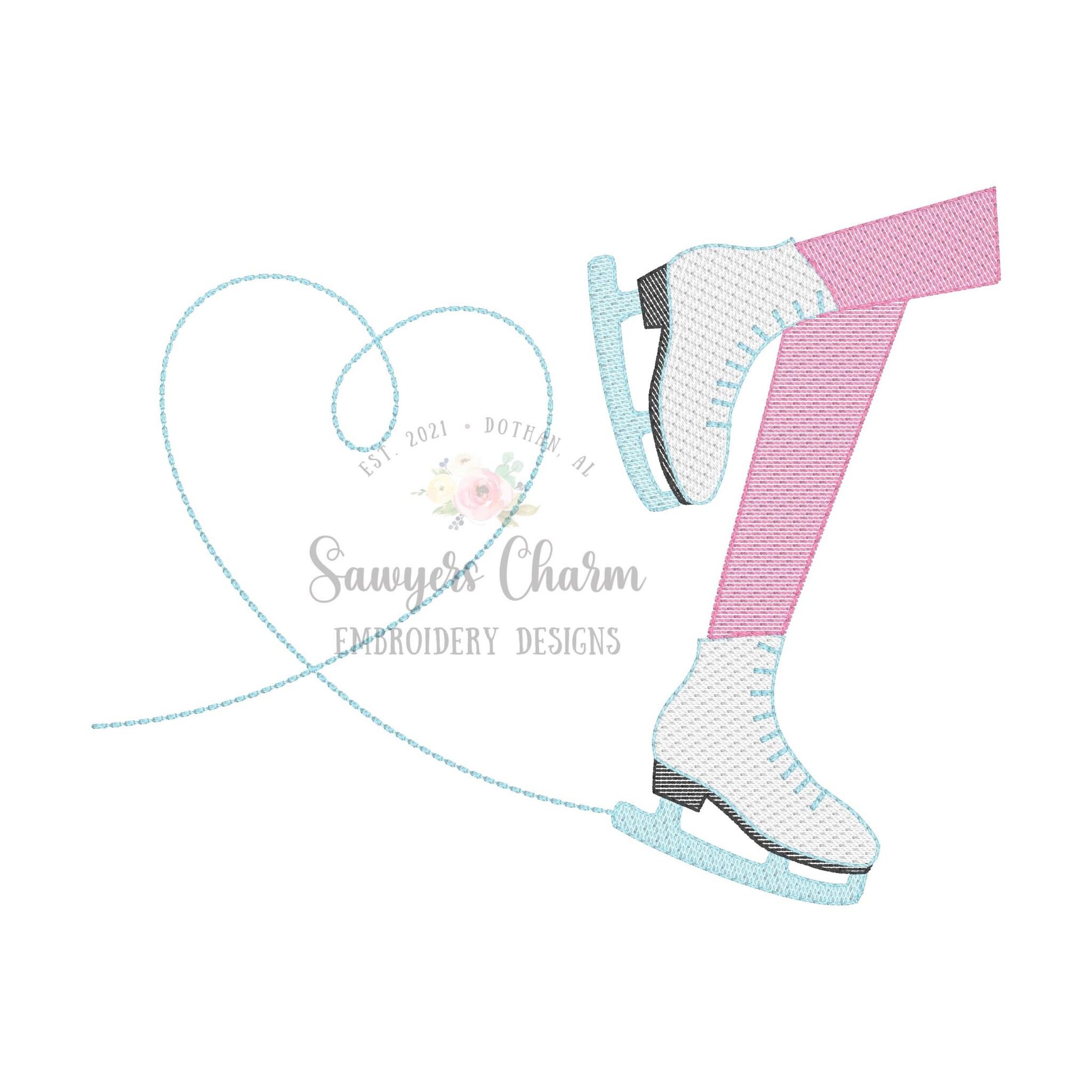 Premium Vector  Woman figure skater sketch black and white draw  white  background