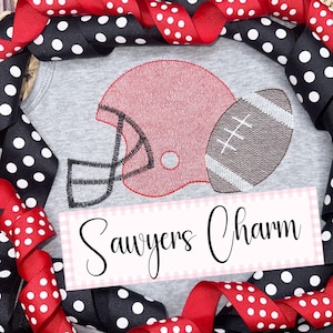 Helmet and football light fill sketch stitch machine embroidery design file, sports, quick stitch, college university, high school team
