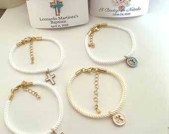 Braccialetti Battesimo Veenewy 18Pz - Croce E Rosario Per Comunione E Cresima - Foto 8