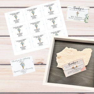 Baptism Bracelet Tags: Personalized Party Favors (Digital Download)