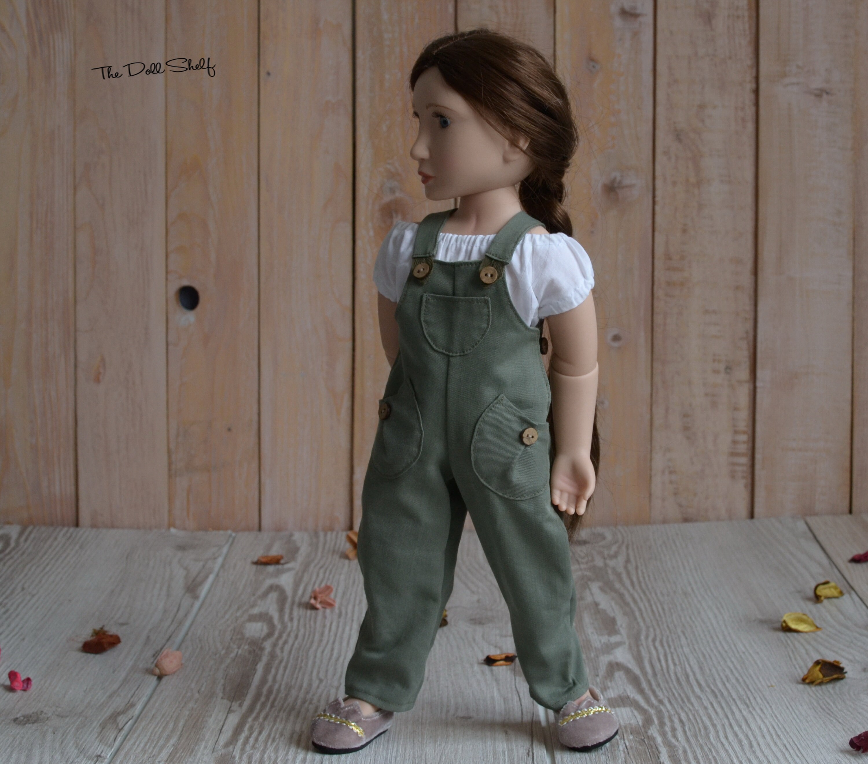 13/ 16/ 18 doll clothes Overalls and blouse Etsy