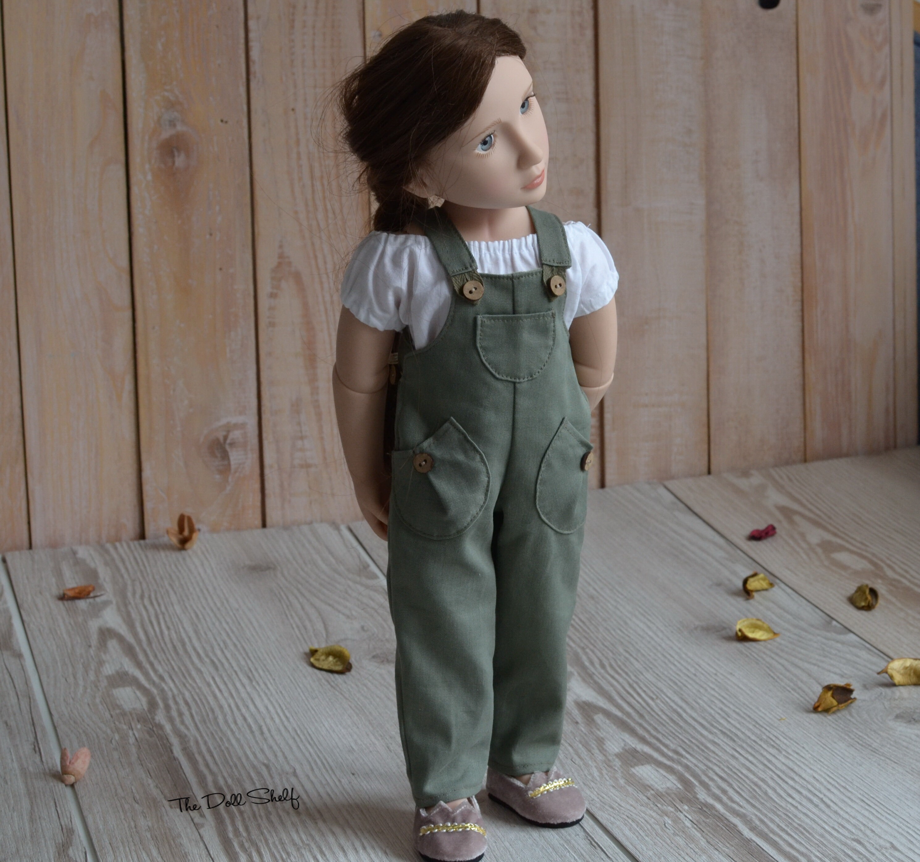 13/ 16/ 18 doll clothes Overalls and blouse Etsy