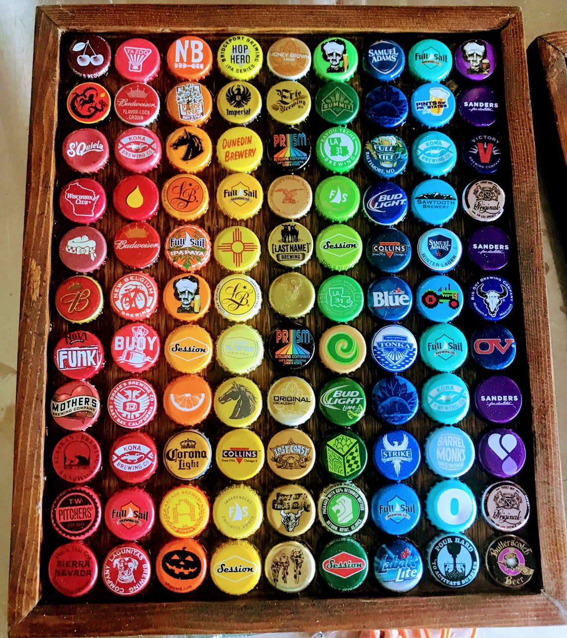 99 Beer Bottle Caps on the Wall....Custom Bottle Cap Beer Etsy