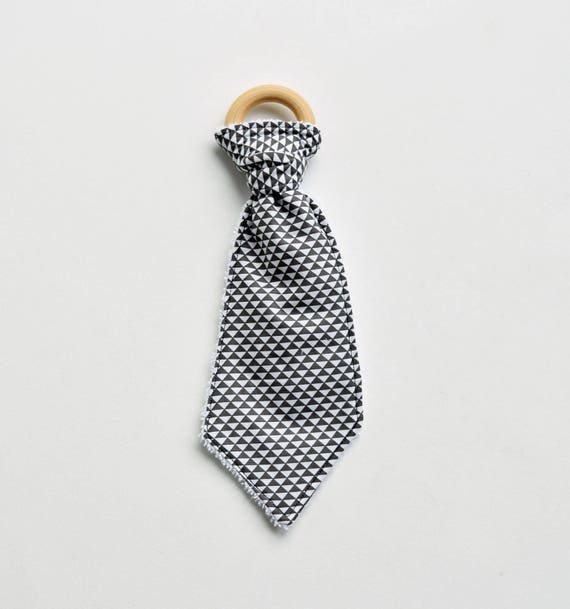 Baby Teether Tie Monochrome Holder Wooden Image 0