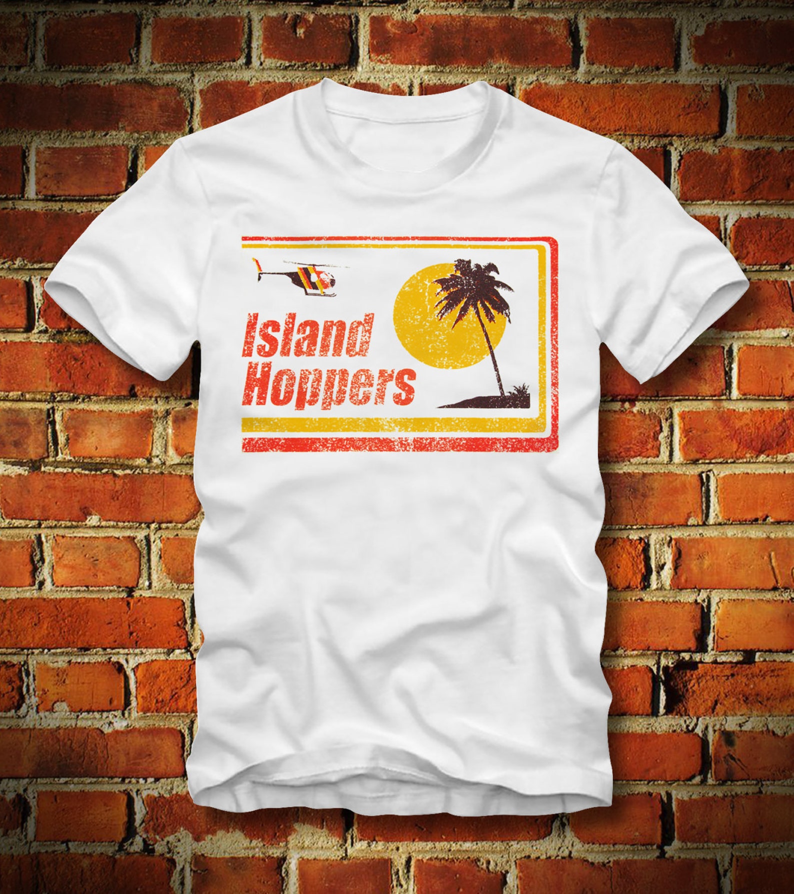 BOARDRIPPAZ Island Hoppers T SHIRT Magnum Pi King Kamehameha | Etsy