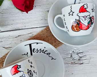 Christmas coffee cups