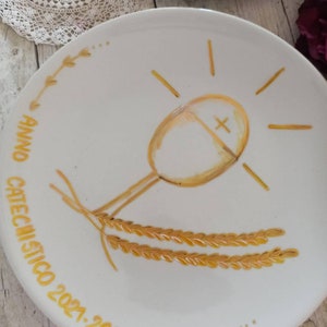 Schotel voor catechisten, dankzeggingsbord voor spirituele reis. Dankjewel cadeau