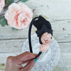 Stirnbänder für Mädchen, Mädchen-Stirnband mit Blume, Sternen und Blumen und Sternen, elegantes Stirnband, für Zeremonien