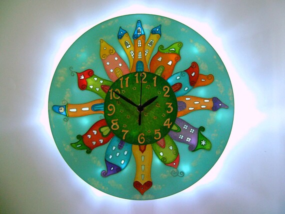 nursery clock night light