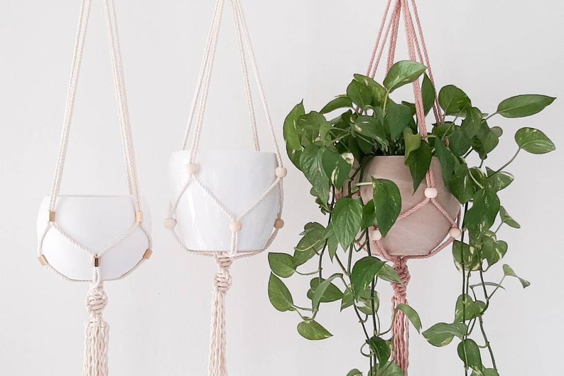 CHLOE Plant Hanger PATTERN and Knot Guide/ DIY/ Macrame Basics/ Learn To Macrame/ Handmade/ Plant Hanger, Macrame Pattern/ Tutorial image 3