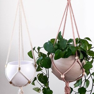 CHLOE Plant Hanger PATTERN and Knot Guide/ DIY/ Macrame Basics/ Learn To Macrame/ Handmade/ Plant Hanger, Macrame Pattern/ Tutorial image 5