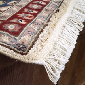 Real Hand knotted Handmade Pakistani Rug Persian Style Woolen and Silk Carpet - Single Knot image 5