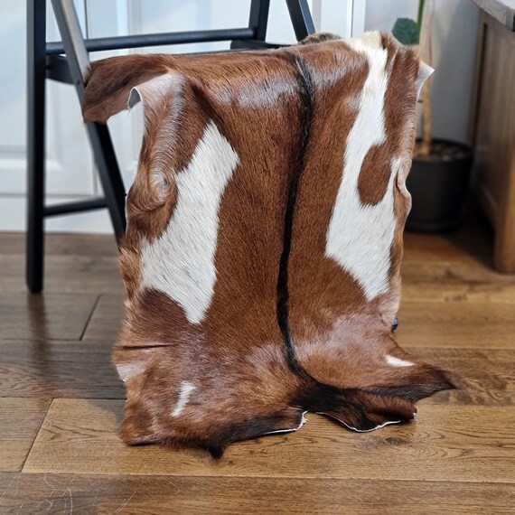 GOAT HIDE RUG Goat Rug Genuine Goat Skin Rug Leather Rug Etsy
