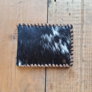 CARTERA DE CUERO DE VACA - Cartera de cuero delgada, Cartera plegable delgada, Cartera para hombre, Cartera hecha a mano, Regalo para novio, Regalo de aniversario para él