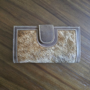 Cartera de damas / cosida a mano /bolso de cuero genuino de cuero de vaca /hecho a mano, regalo para ella