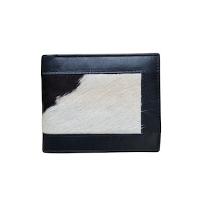 CARTERA DE CUERO DE VACA - Cartera de cuero delgada, Cartera plegable delgada, Cartera para hombre, Cartera hecha a mano, Regalo para novio, Regalo de aniversario para él