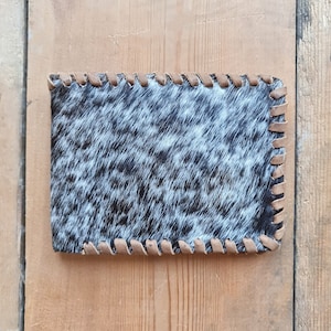 CARTERA DE CUERO DE VACA - Cartera de cuero delgada, Cartera plegable delgada, Cartera para hombre, Cartera hecha a mano, Regalo para novio, Regalo de aniversario para él