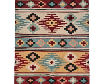 Handmade Kilim Rug ,Home Decor Living Room,Oriental, Traditional,(Multicolor) Rug