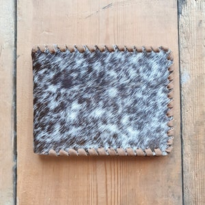 CARTERA DE CUERO DE VACA - Cartera de cuero delgada, Cartera plegable delgada, Cartera para hombre, Cartera hecha a mano, Regalo para novio, Regalo de aniversario para él
