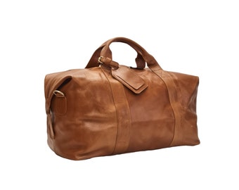 Sac de week-end en cuir, fourre-tout pour homme, week-end, voyage, salle de sport, sac de voyage pour la nuit, cadeau, unisexe