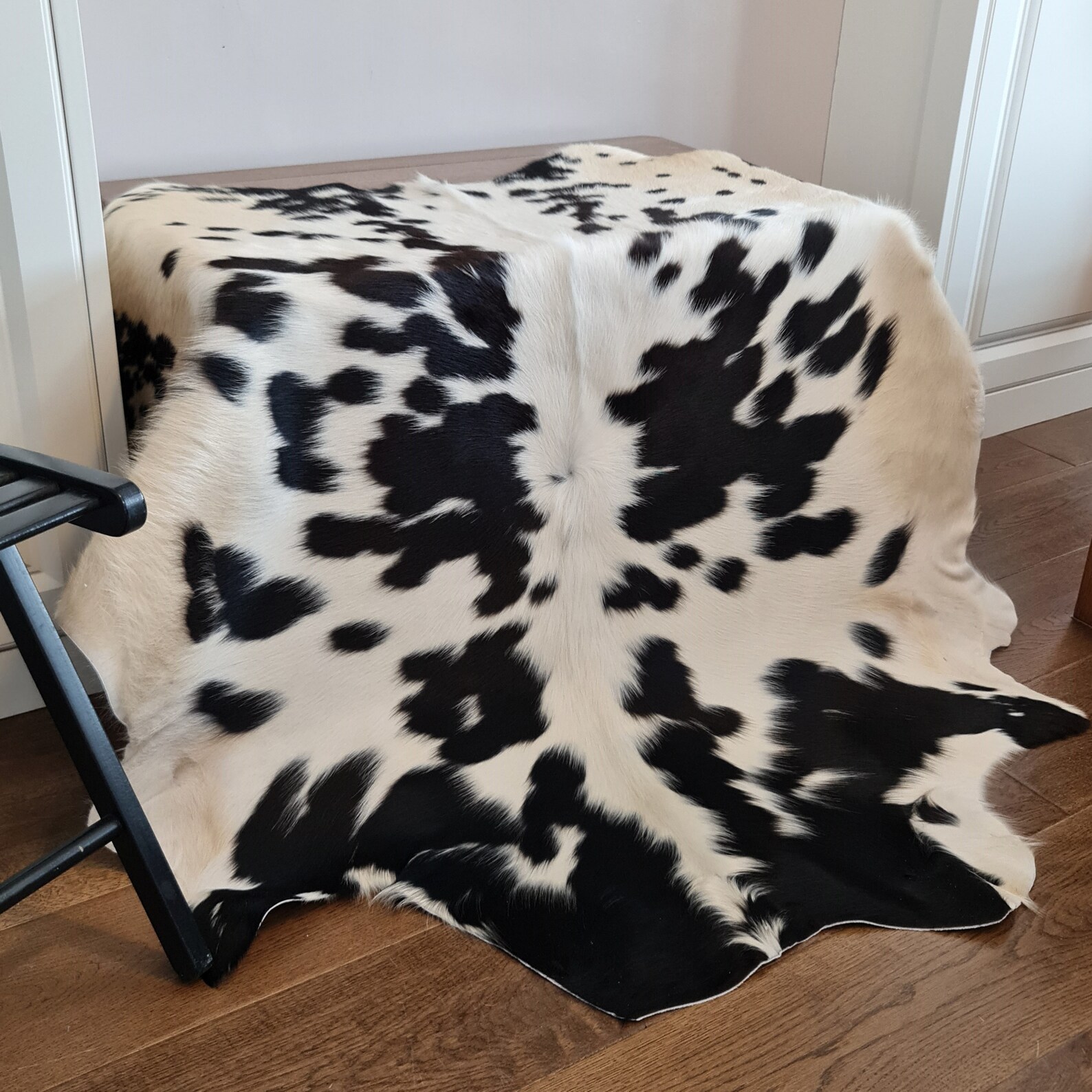 Raza exótica alfombra de piel de vaca genuino hecho a mano Etsy