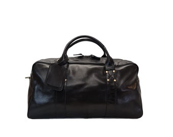 Sac de sport en cuir, fourre-tout en cuir pour hommes, week-end, voyage, salle de sport, sac de sport pour la nuit, cadeau homme