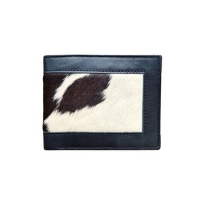 CARTERA DE CUERO DE VACA - Cartera de cuero delgada, Cartera plegable delgada, Cartera para hombre, Cartera hecha a mano, Regalo para novio, Regalo de aniversario para él