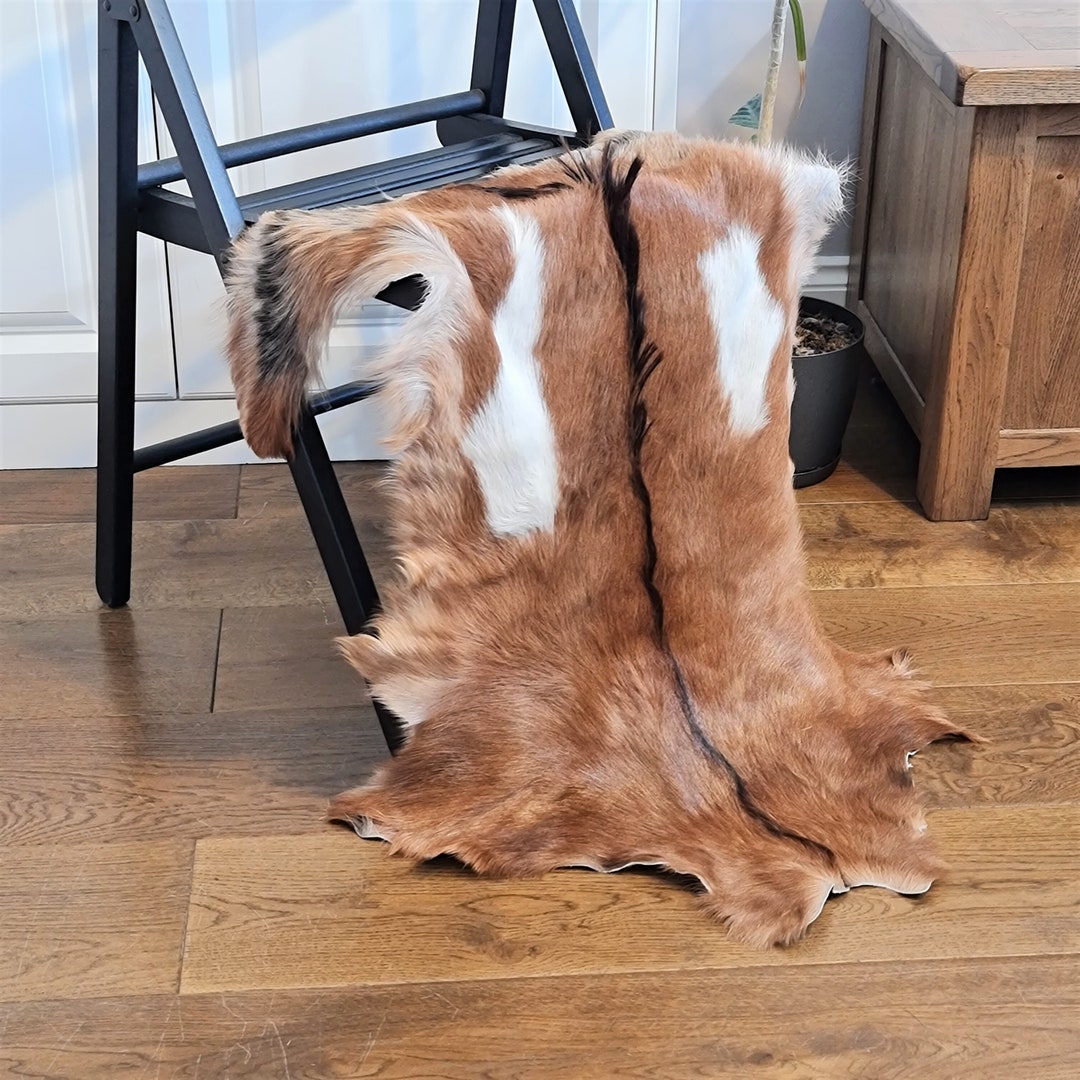 GOAT HIDE RUG Goat Rug Genuine Goat Skin Rug Leather Rug Etsy