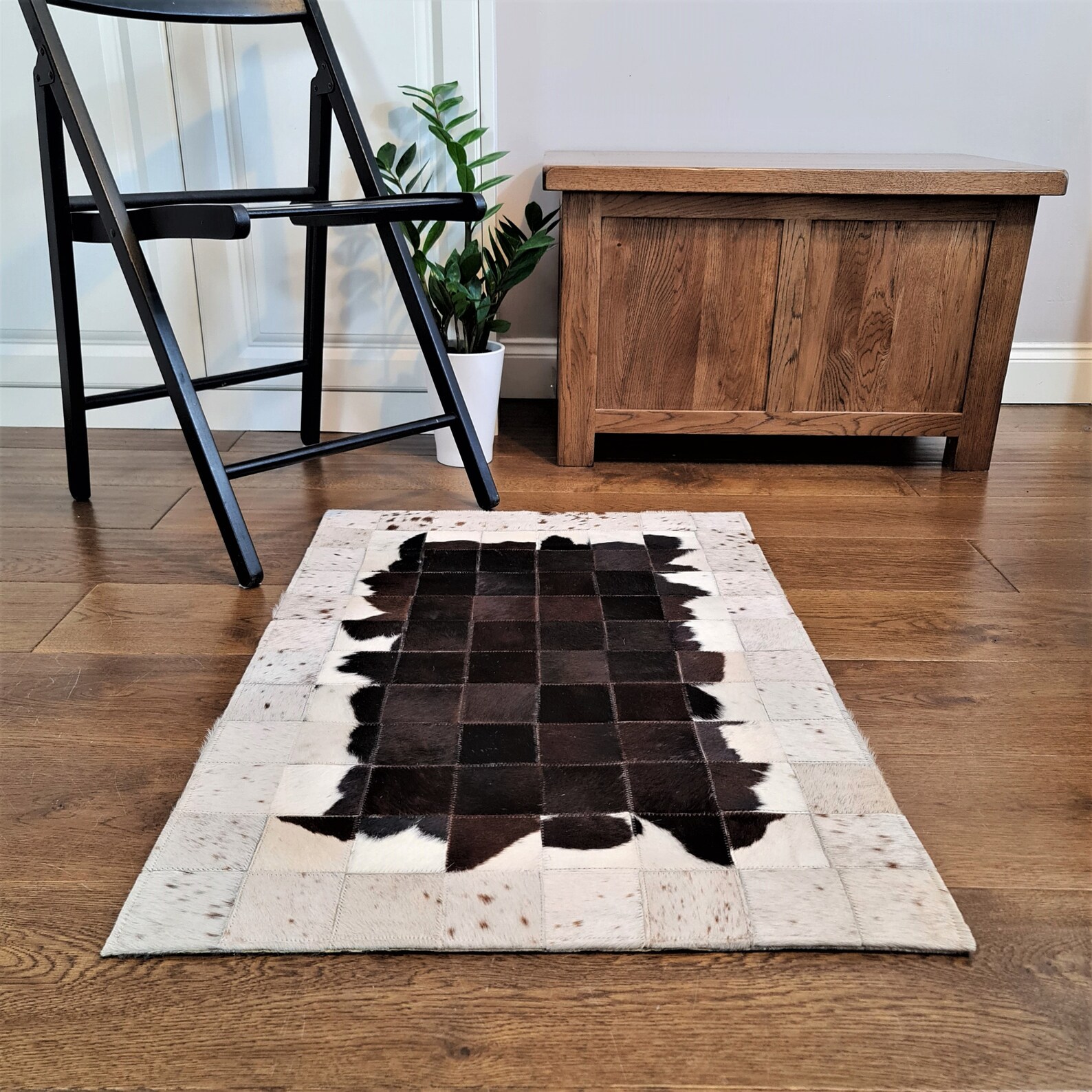 PATCHWORK COWHIDE RUG Tapis en cuir de fourrure à poils Etsy France